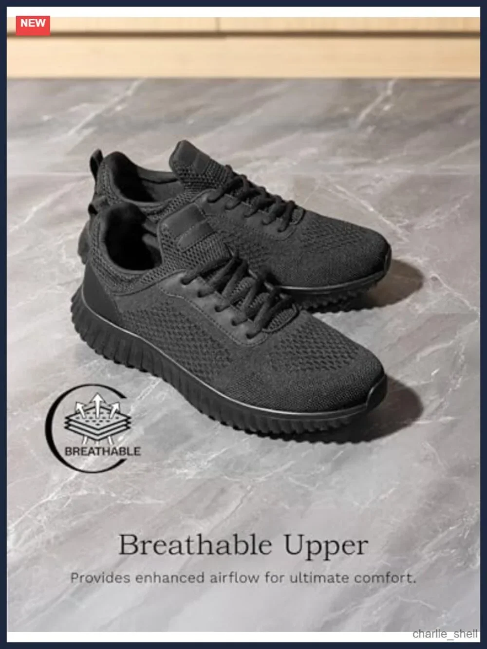 Men's Non Slip Work Shoes Slip Resistant Sneakers for Healthcare